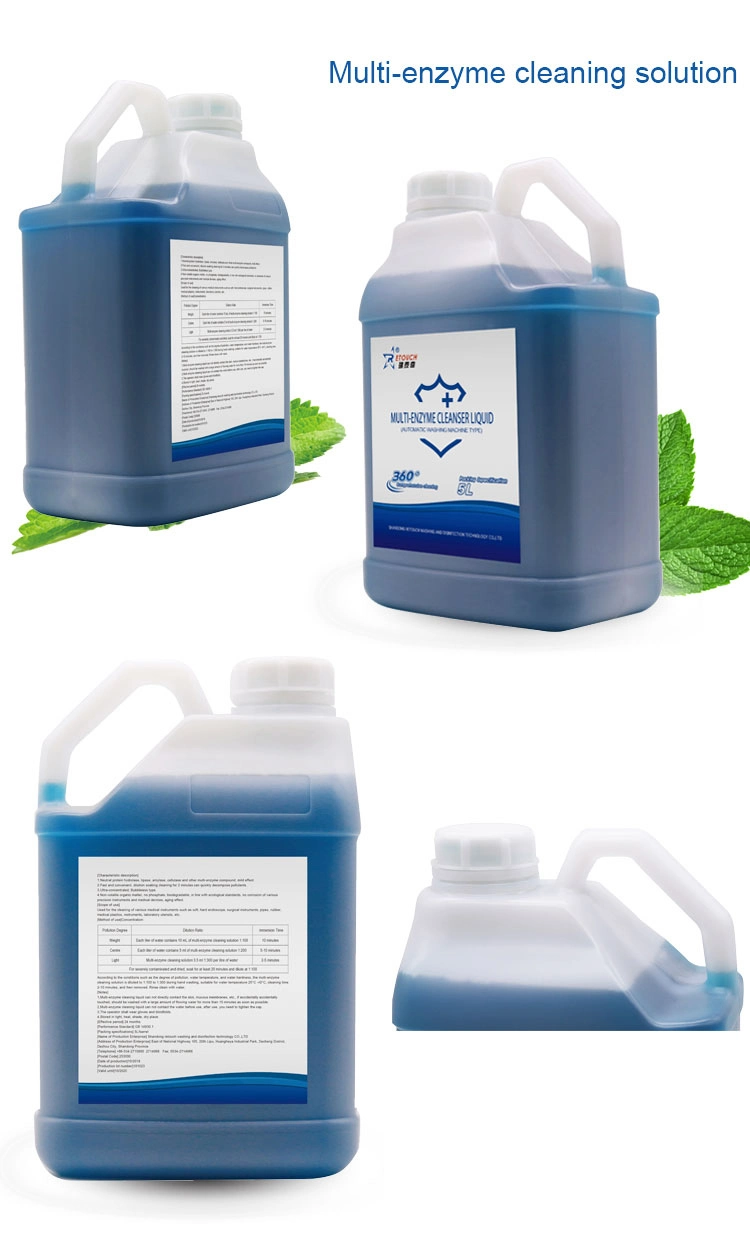 High Quality Multi Enzyme Cleaning Solution Enzymatic Medical and Surgical Instruments, and Endoscopes